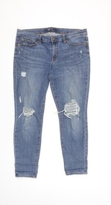 GAP Damen blau Distressed Mid Rise Jegging Jeans Größe 10R