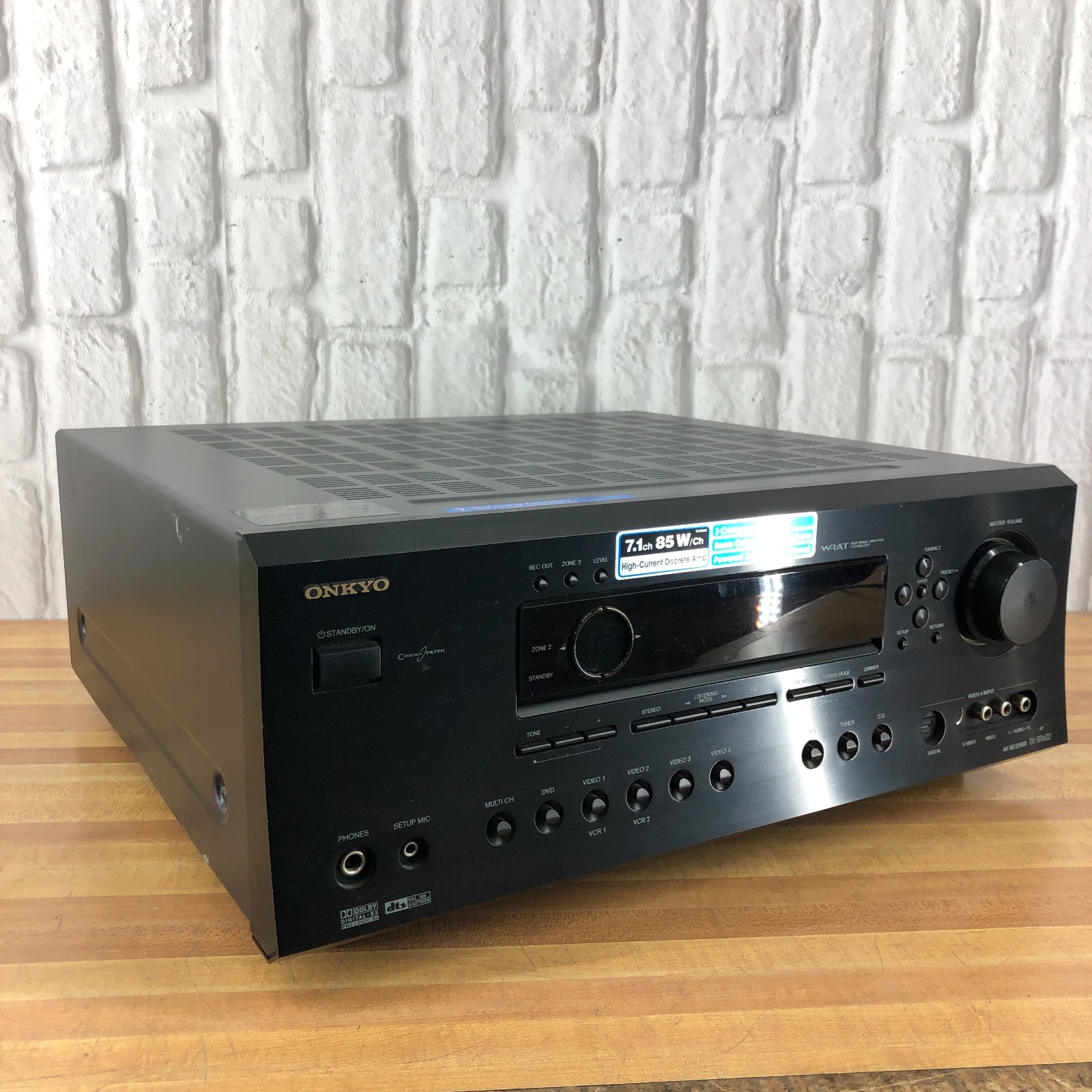 Onkyo TX-SR602 Surround Sound 7.1 Channel Home Theater A/V Receiver (WORKS)