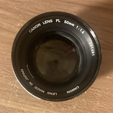 Canon FL 50mm f/1.4 Standard Manual Lens 231491 Aluminum Mount 58mm Filter