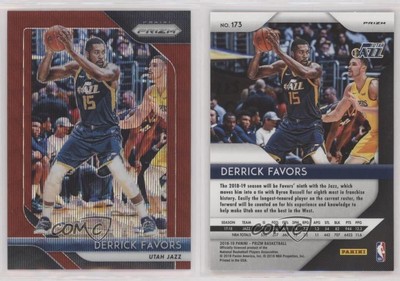 2018-19 Panini Prizm Ruby Wave Prizm Derrick Favors #173