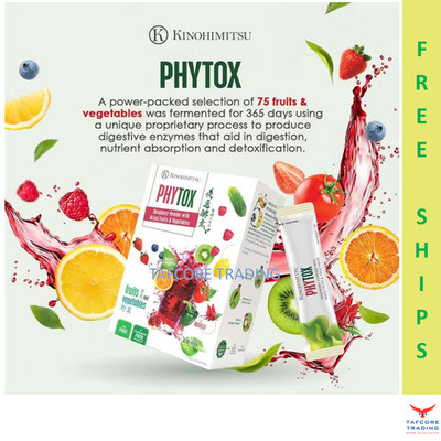 Kinohimitsu Phytox Detox Fruits Vegetables Optimal Digestion Wellness Free Ships
