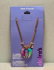 Claire  s 3 piece multicolor best friend necklaces New