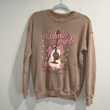 Unbranded Women's Tan and Brown Sweatshirt