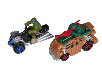 Teenage Mutant Ninja Turtles TURTLE VAN & TURTLE BIKE Viacom Playmates 2014 TMNT