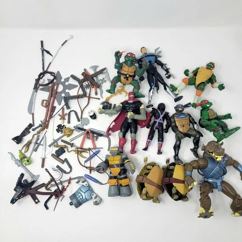 TMNT Figure Weapon Accessory Lot - Vintage Ninja Turtles