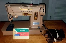 Vintage SINGER Sewing Machine Made in Great Britain PartsService A+ Cosmetically