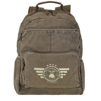 Greenburry Rucksack Canvas Backpack Xl Vintage Aviator Khaki Mit Notebookfach