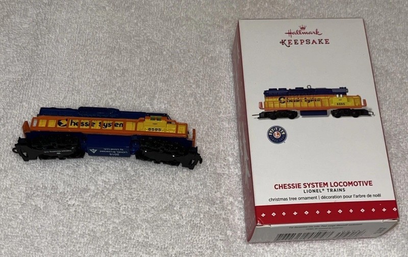 Hallmark Keepsake Ornament Chessie System Locomotive From 2015