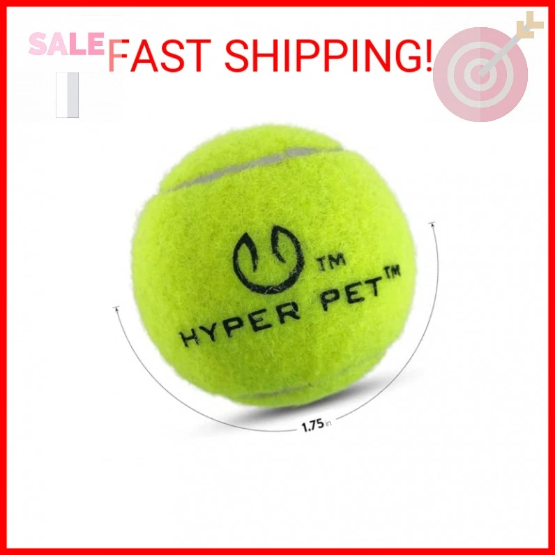 Hyper Pet MINI Pelotas de Tenis para Perros (Pelota para Perros Segura para Mascotas para Ejercicio y Entrenamiento, Foto 2 de 2