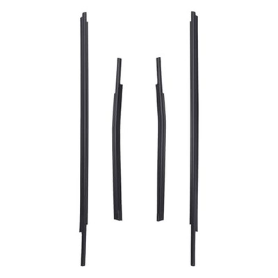  4Pcs Front Rear Left Right Door Window Molding Weatherstrip for Tundra Double 