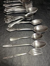 59 Piece Stainless Steal Silverware Imperial International Japan. Multi Brands