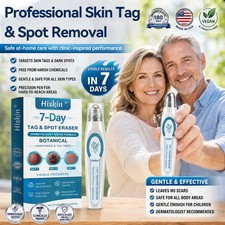 Hiskin Skin Tag Remover Roller Pen Botanical Mole Wart Spot Removal Serum