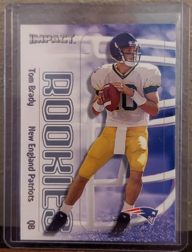 2000 Fleer Skybox Impact Tom Brady Rookie Card RC #27 New England Patriots