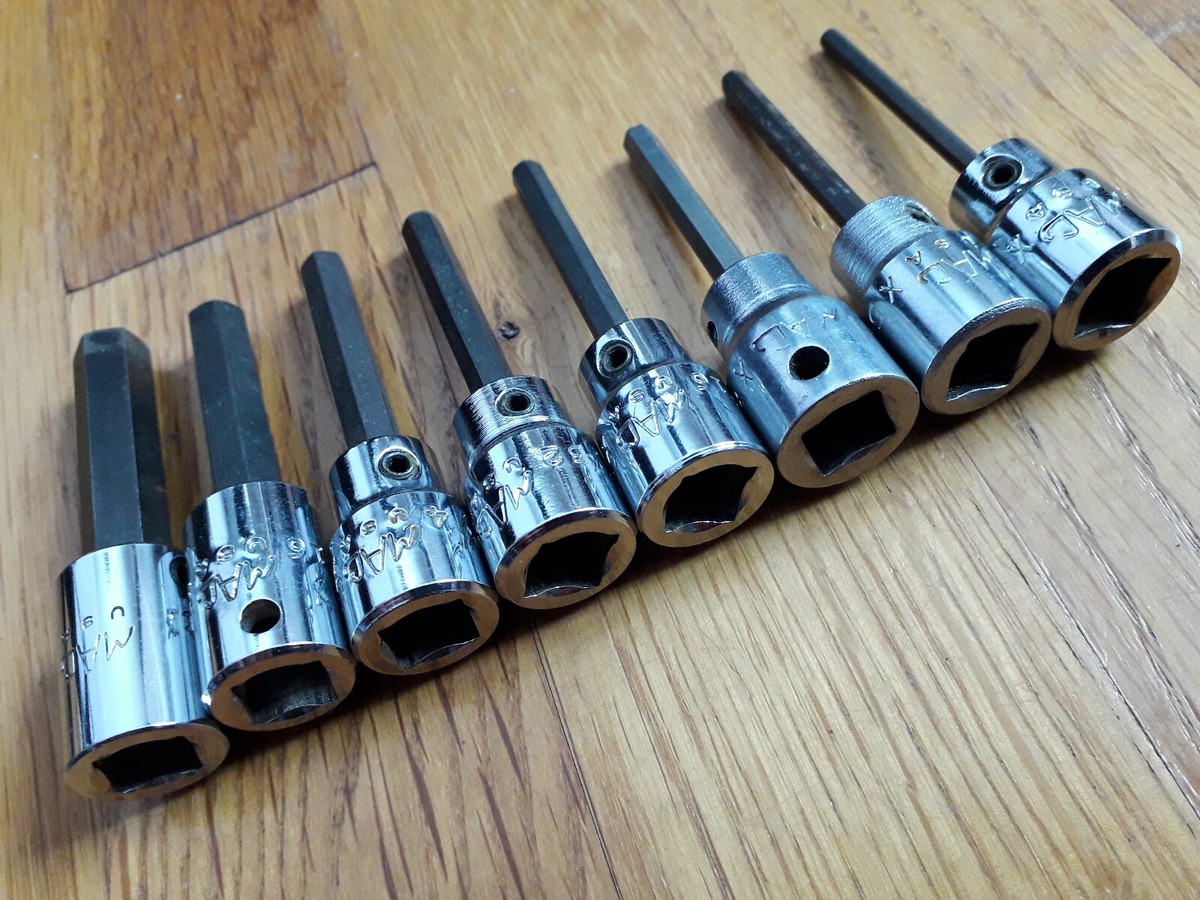 Vintage MAC Hex Bit Set 3/8