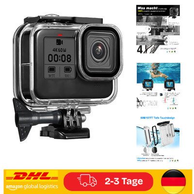 Wasserdichtes Go Pro Hero 8 Gehäuse   Schutzhülle & Zubehör