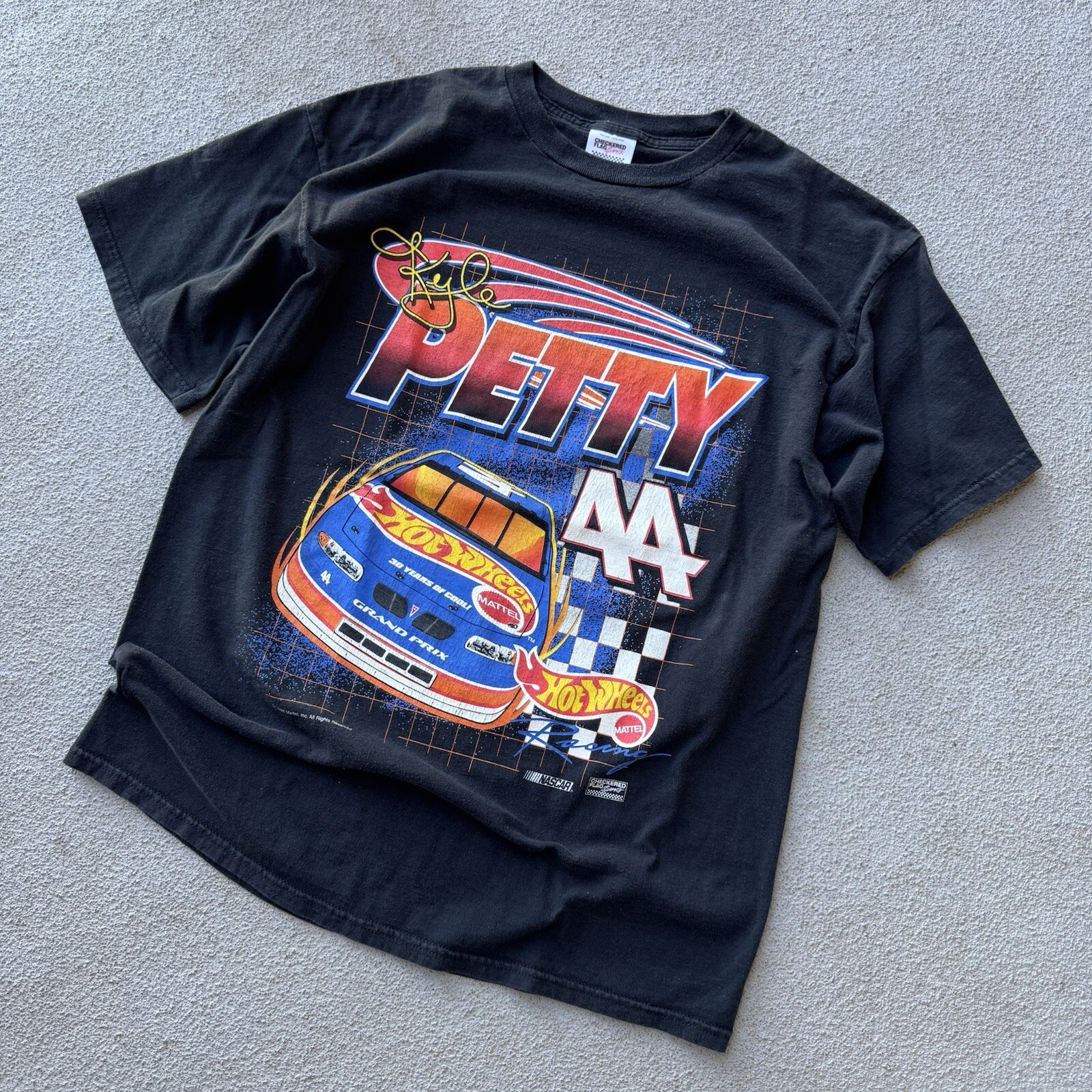 Vintage 1998 Kyle Petty NASCAR Hot Wheels Racing Shirt XL Rare Collectible