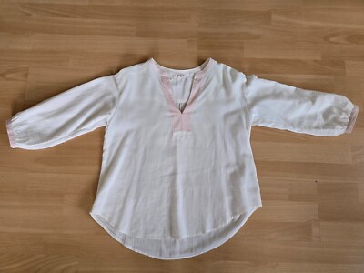 FatFace Shirt Beige Size 34 UK 6 Ladies Cotton Vintage