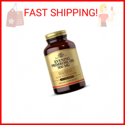 Solgar Evening Primrose Oil 500 mg, 180 Softgels - Promotes Healthy Skin & Cardi