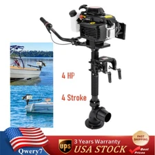 4HP 4 Stroke 4.0 JET PUMP  Gas Outboard Motor Heavy Duty Boat Engine Motor tool