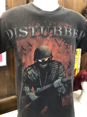Disturbed black small T-shirt Chicago David Draiman Dan Donegan John Moyer￼￼