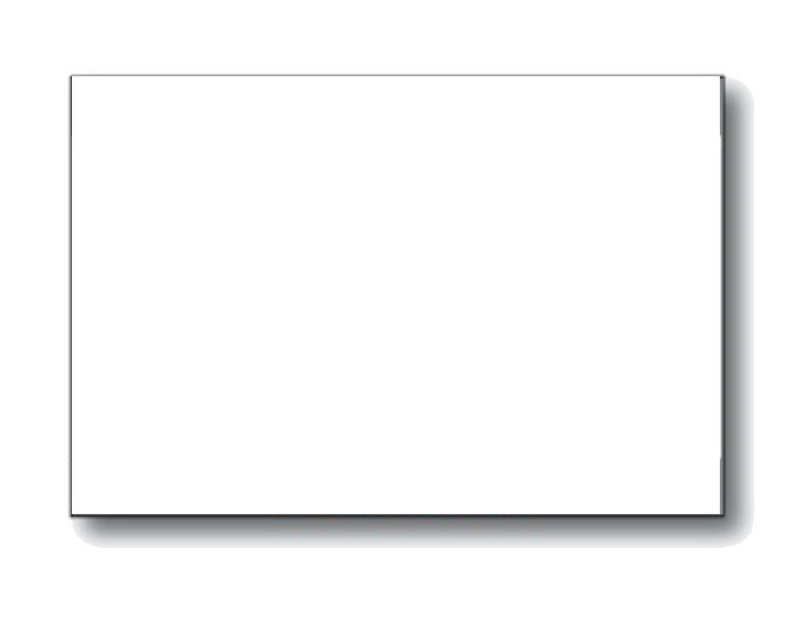 Peel & Stick Adhesive Posting Sheets - 250 White Sheets with Top & Bottom Strips