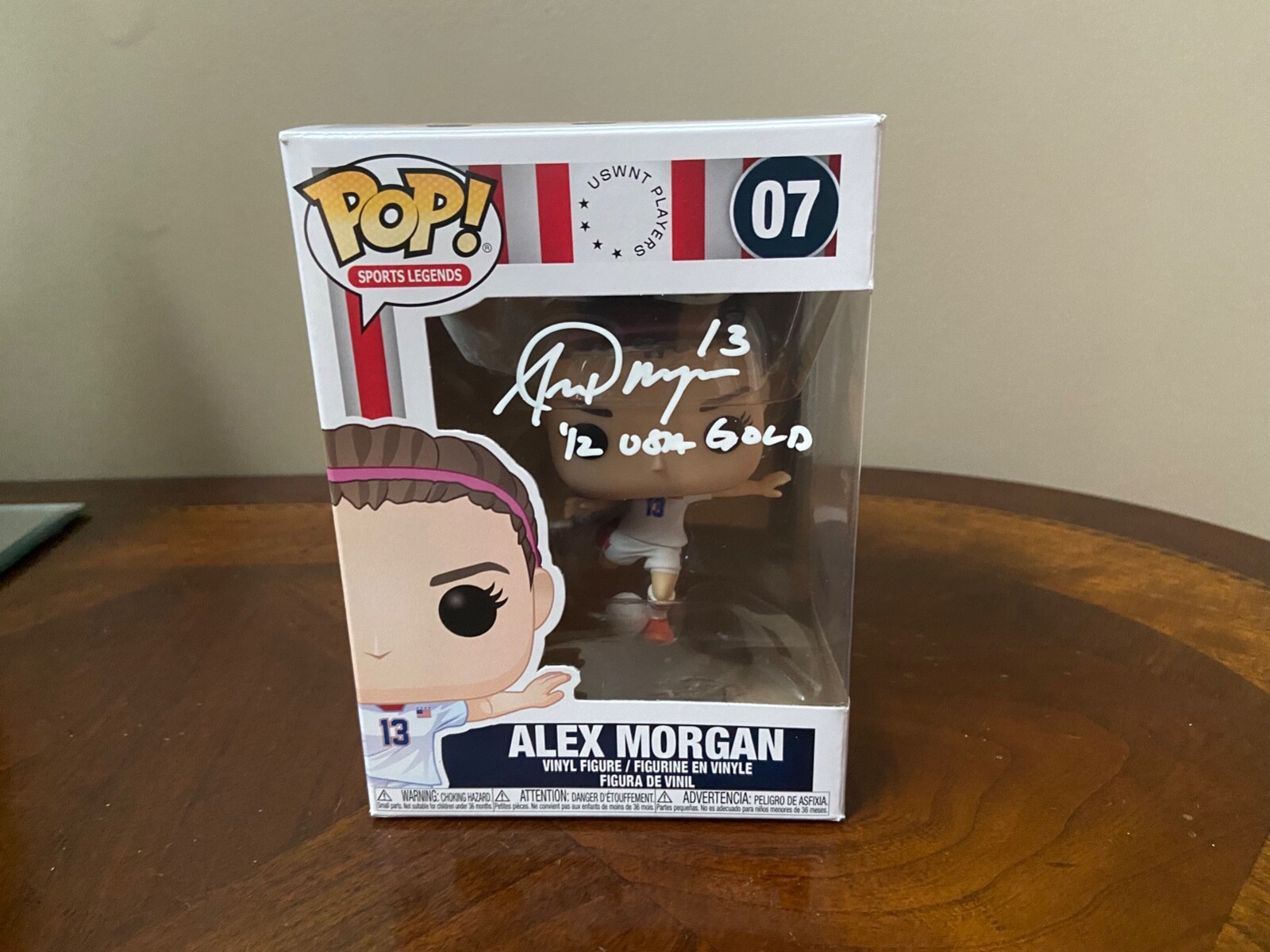 Funko Pop Alex Morgan #07 Signed Auto U.s. Women'S National Soccer Team- Steiner