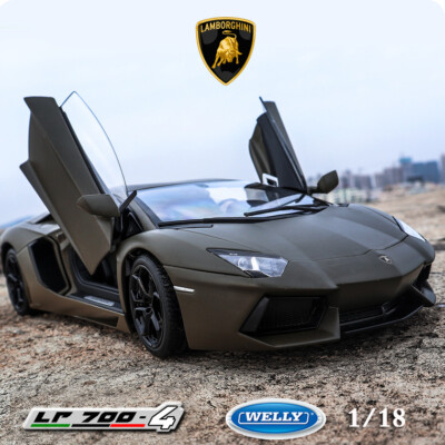 Welly 1:18 Lamborghini Aventador LP700-4 Racing Diecast Model Car