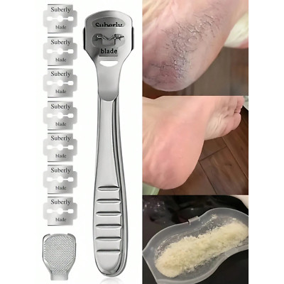 1pcs Feet Pedicure Callus Remover Shaver Foot care Tool with 10 Blades