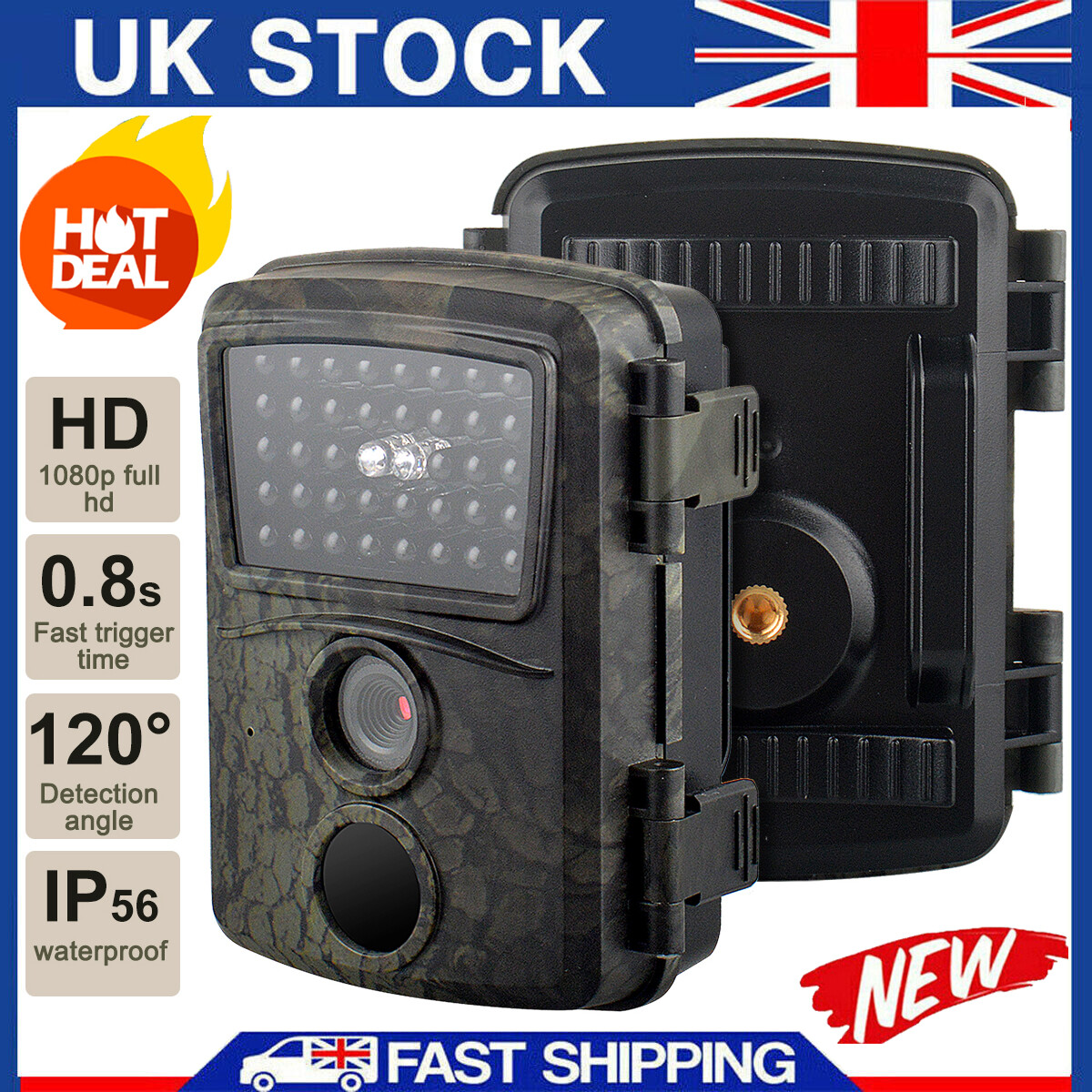 36MP 50MP Mini Hunting Trail Camera 1080P Wild Animal Trap IR