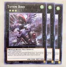Yugioh! 3x Totem Bird LED8-EN054 Rare - 1st ed NM