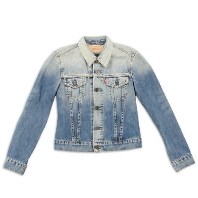 Levis Jeansjacke Gr. S 70590 Damen Blue Blau Denim Freizeit Jacke Oberteil