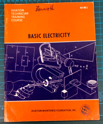 Aviation Technician Training Course Aircraft Basic Electric Manual 1974 English