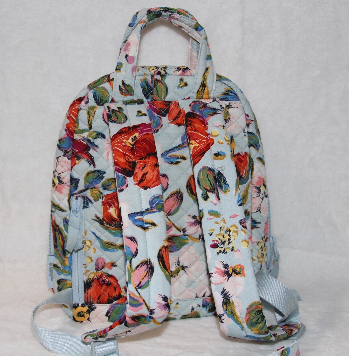 NWT Vera Bradley Mini Totepack Sea Air Floral Bag Purse  display picture 3