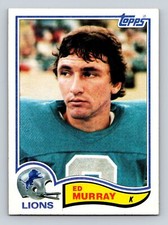 1982 Topps Ed Murray #343 Detroit Lions