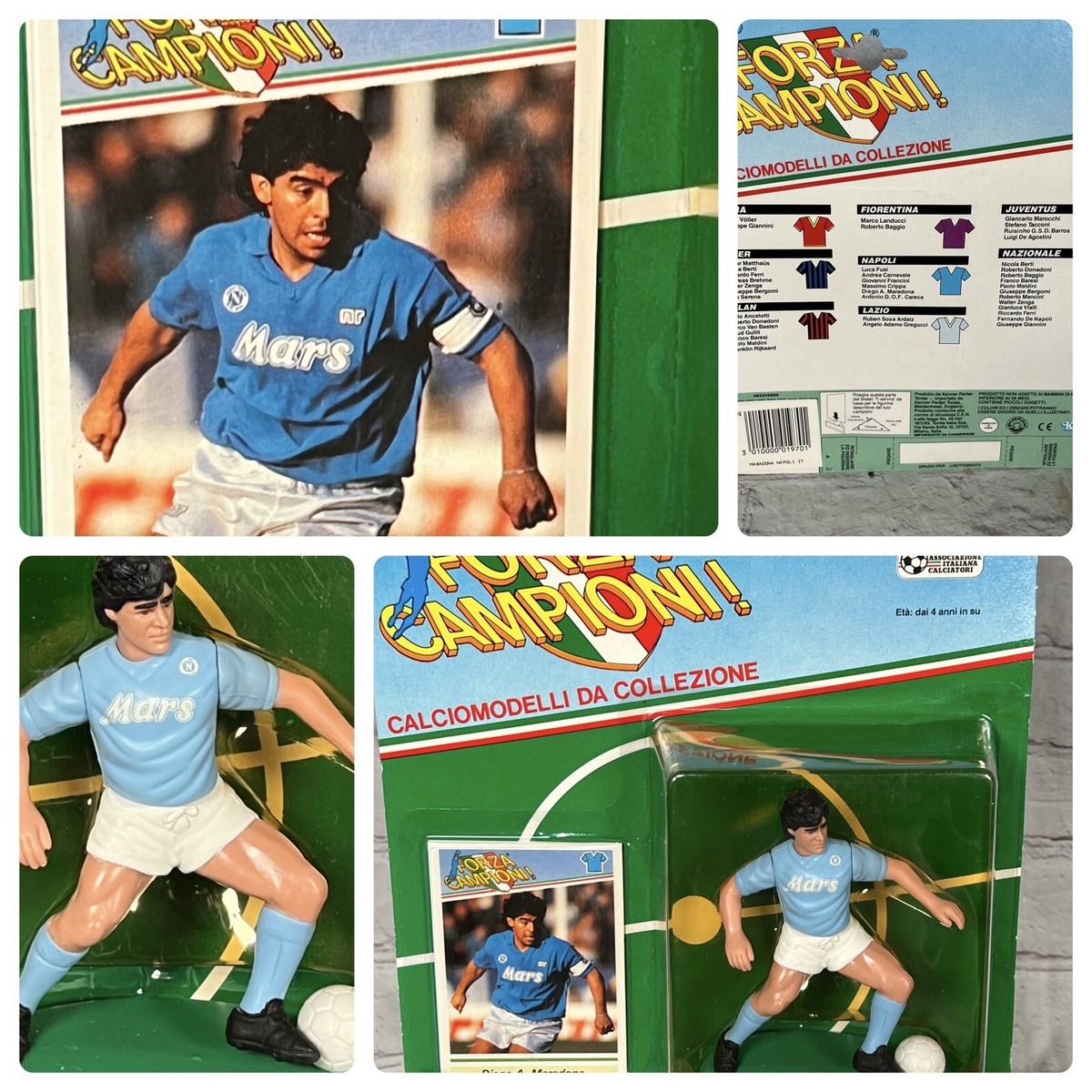 Vintage 1983 FORZA CAMPIONI Diego Maradona Soccer Figure