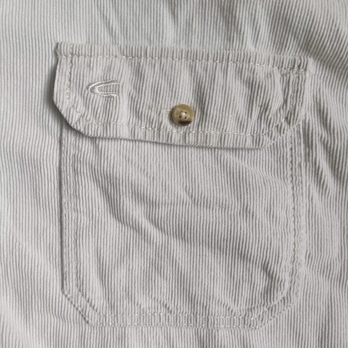 Camisa de pana Camel Active para hombre mediana beige abotonada algodón manga larga - Imagen 5 de 15