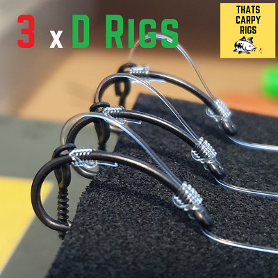 3 IQ D Rigs / Invisible Fluorocarbon / Anti Tangle / Ready Tied Rigs ...