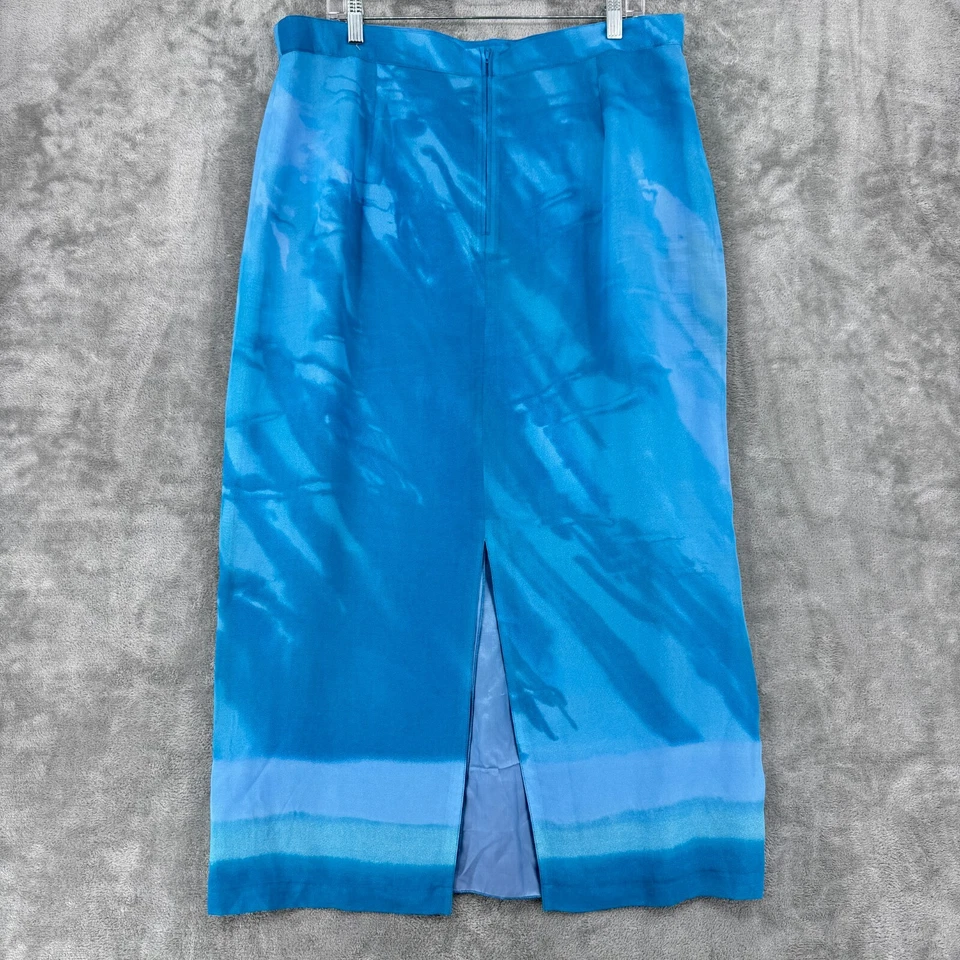 Falda Gerry Weber Mujer 18 Acuarela Artística Bohemia Maxi Patada Recta Hendidura Foto 2 de 4