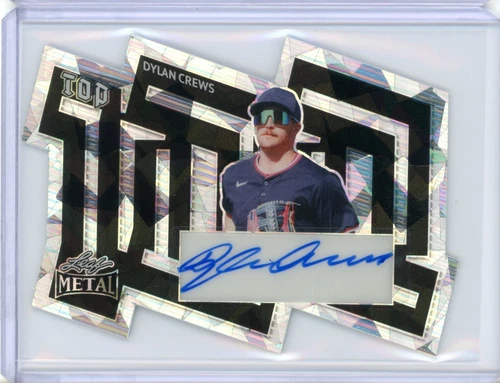 2024 Leaf Metal Dylan Crews Top 100 Crystal Silver Autograph - 1/2