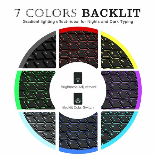 Für Blackview Tab 10 11 12 13 15 16 70 Hülle Touchpad Beleuchtet Tastatur QWERTZ - Bild 11 von 42
