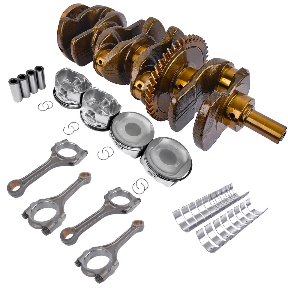 Cigüeñal + Varilla Con + Rodamiento + Pistones para Toyota RAV4 Matrix Camry Scion TC XB Foto 3 de 4