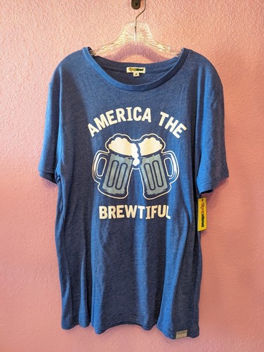 Tipsy Elves NWT America The Brewtiful Tshirt Sz L Soft And Comfy