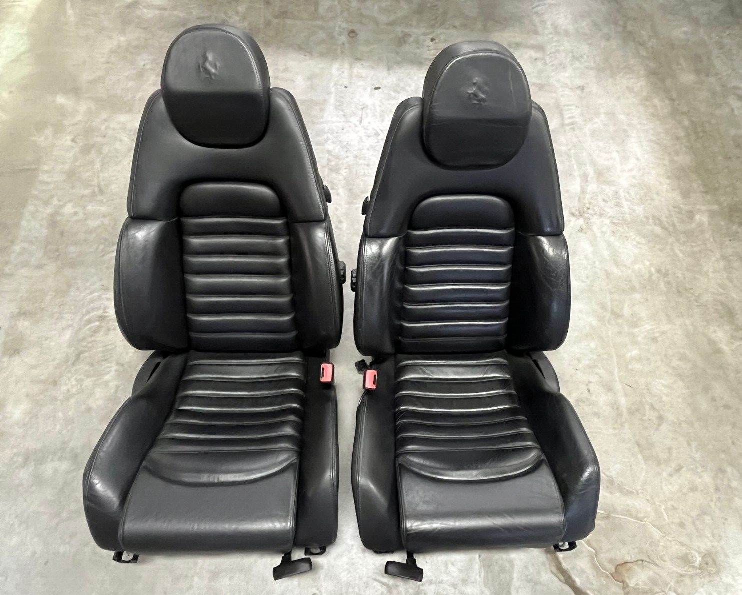 OEM Ferrari 360 Spider  Leather Seats, Black
