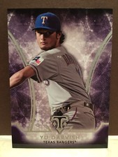 2015 Triple Threads #89 Yu Darvish Amethyst 014/354 Texas Rangers