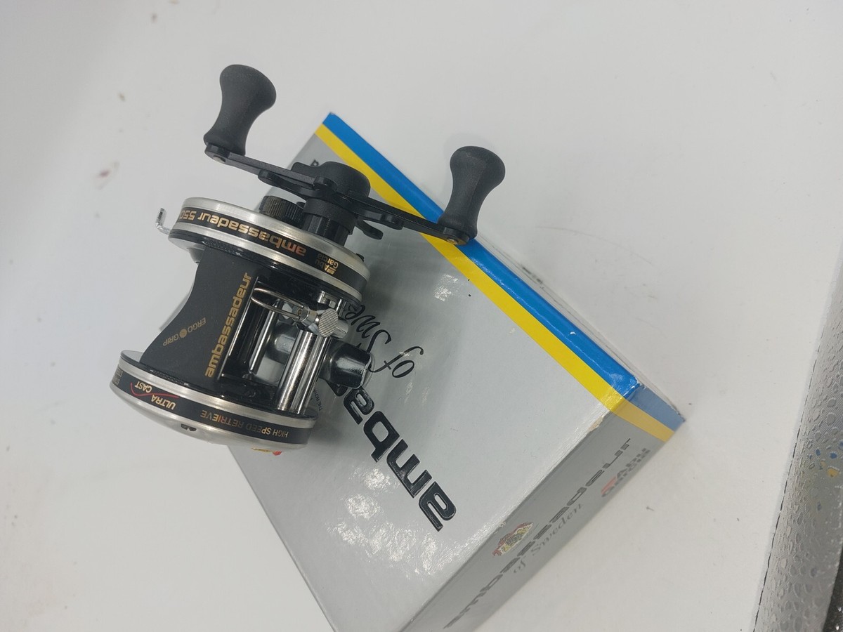 Moulinet De Pêche Abu Garcia Ambassadeur 5501-C3 L.H. - Comme Neuf Avec Boîte