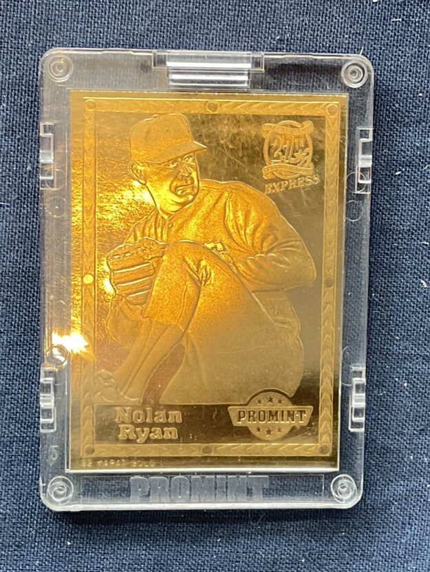 1993 PROMINT Nolan Ryan #3 22k Gold Plated Baseball Card | eBay