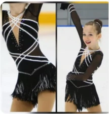 ice figure skating competition dress Gymnastics costume dance Dress dyeing