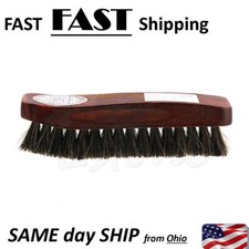 Practical Horse Hair Professional Shoe Shine Polish Buffing Brush Wooden Hot