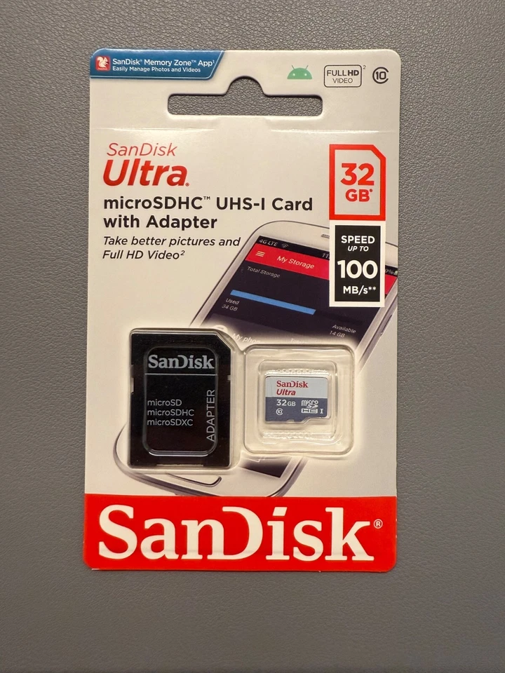 SanDisk Ultra 32 GB microSD SDHC Class 10 Memory Card TF 32GB A1 100MB/s - Image 3 of 4