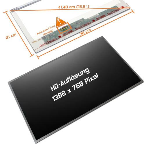 Écran DEL 15,6" mat convient pour Samsung LTN156AT14 LTN156AT15 LTN156AT16 WXGA - Photo 1/1